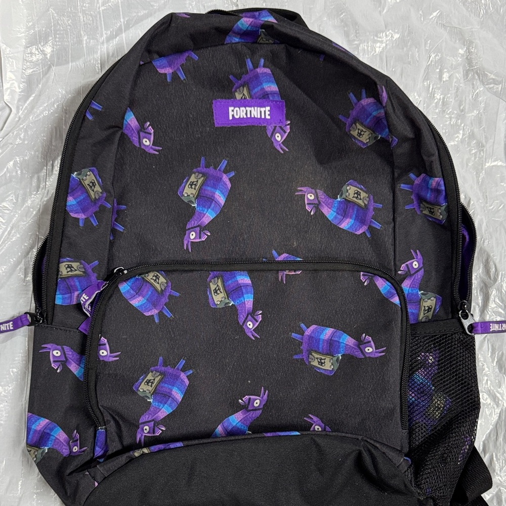 Black and Purple Fortnite Backpack